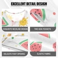 thumbnail image 4 of Watermelon Popsicle Pattern Summer Pajama Set Soft Cotton Short Sleeve Sleepwear 2PCS Pajama Sets Breathable Lounge Set Size 10Y, 4 of 7