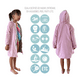 thumbnail image 2 of Bata de natación para Niños/as, Impermeable, interior de polar. tallas de 4 a 14 años, 2 of 5