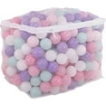 thumbnail image 2 of BalanceFrom 800-Count Play Pit Balls Toy Set for Kids with Mesh Bags, Pastel Colors, 2 of 8