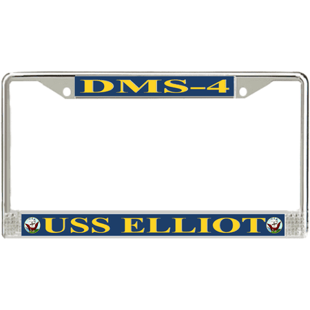 USS Elliot DMS-4 License Plate Frame