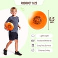 thumbnail image 3 of PLAYZAP Playground Balls - 8.5 Inch (6-Pack) Kickball Dodgeball Rubber Bouncy Inflatable Balls for Kids Adults, Indoor & Outdoor ball Games, Four Square, Recess, Dodge Ball, Handball W/air Pump, 3 of 6