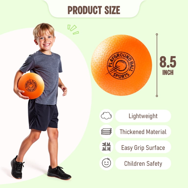 PlayZap 6-Pack Playground Balls 8.5 Inch, Colorful photo 3