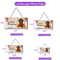 thumbnail image 5 of Happy Thanksgiving Labrador Retriever Welcome Thankful Fall Autumn Pumpkin Landscape Wood Sign Lab Dog Lover Gifts Hanging Wall Home Decor - 02021, 5 of 5