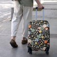 thumbnail image 3 of Pioneer Flower Floral Print Pattern Luggage Cover Fashion Suitcase Cover Baggage Covers Fit 25-28 Inch Luggage (Go Travel), 3 of 5