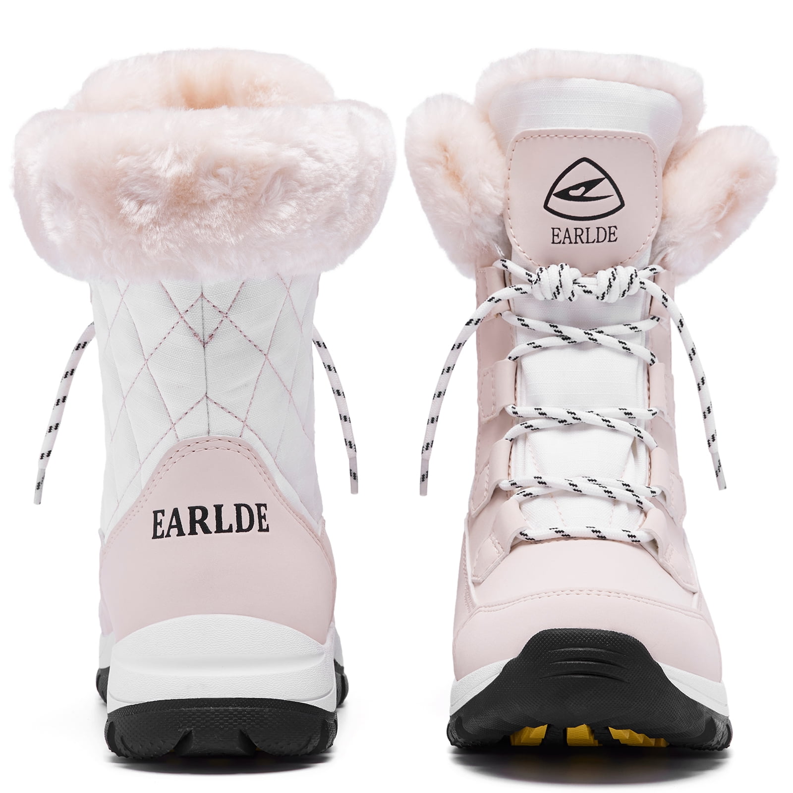 Snow Boots for Women Waterproof Outdoor Hiking Shoes Winter Warm Mid Calf Boots