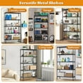 thumbnail image 6 of 5-Tier Wire Shelving Unit Adjustable Metal Storage Shelving Commercial Storage Shelves Heavy-Duty Metal Storage Rack for Warehouse, Pantry, Basement, Restaurant, Garage, Kitchen, Black, 6 of 7