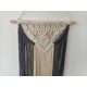 thumbnail image 4 of Colgante de pared de macramé, bohemio, para Navidad, decoración de fiestas en el hogar, arte de pared tejido a mano para apartamento, dormitorio, habitación infantil (gris), 4 of 4