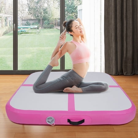 39.37" Inflatable Floor Gymnastics Tumbling Mat Training Home Yoga Exercise