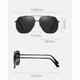 thumbnail image 2 of Men's Polarized HD Metal Outdoor Driver Sunglasses (Color : E, Size : Medium), 2 of 4