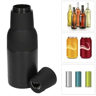 Stepstall Beer Bottle and Can Cooler with Beer Opener, 12 oz. Slim Can Beer  Bottle Insulators Holder, Vacuum Insulated Double Walled Stainless Steel