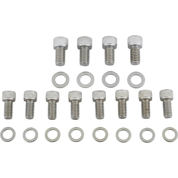 Stainless Steel Tube Header Bolts, Set/12, Fits Ford  Flathead V8