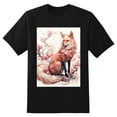 thumbnail image 2 of Plus Size Shirt for Women Black Tops for Women Short Sleeves Shirt for Women Fox T Shirt Crewneck Shirt for Women XS, 2 of 5
