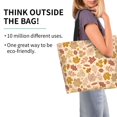 thumbnail image 2 of Fotbe Fall Leaves Bolsa Tote Estética de Lona con Estampado para Mujer - Bolsa Reutilizable de Hombro Casual para Vacaciones, Compras, Trabajo y Gimnasio, 2 of 8