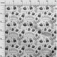 thumbnail image 3 of oneOone Rayon White Fabric Text Fabric For Sewing Printed Craft Fabric By The Yard 56 Inch Wide, 3 of 5