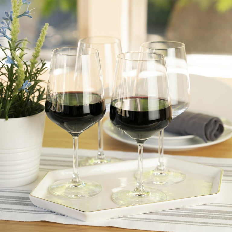 Spiegelau Style Burgundy Wine Glasses, Set of 4, Lead-Free Crystal,  Dishwasher Safe, 22.6 oz - Walmart.com