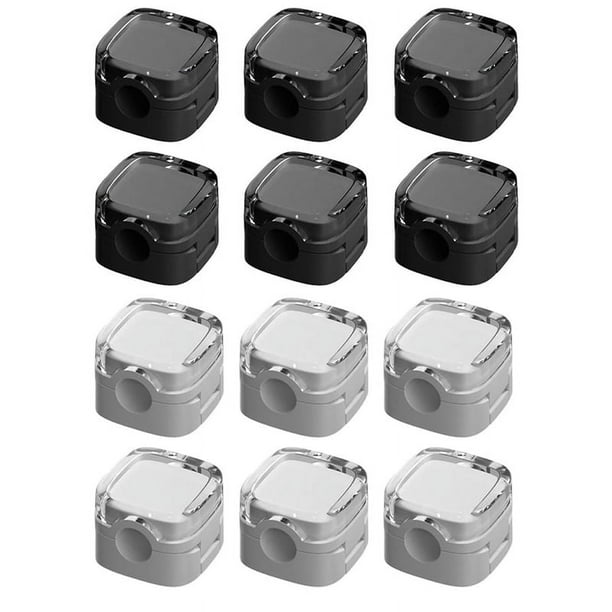 Clips Organizadores de Cables, 12 Piezas, Soporte de Almacenamiento Organizador de Cables MagnéTico con Adhesivo Fuerte, Soporte para Ocultar Cables de TeléFono