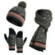 thumbnail image 1 of Winter Beanie Hat Scarf Set Women Slouchy Scarf Warm Knitted Hat For OutdoorNavy Blue, 1 of 5