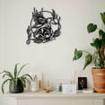 thumbnail image 4 of Xihbxyly Arte de Pared de Metal con Forma de Pájaro Pequeño, Decoración Única de Hierro Forjado, Símbolo Cálido de Año Nuevo, Ligero y Duradero, Decoración para Dormitorio, Sala de Estar, Porche, Reg, 4 of 5