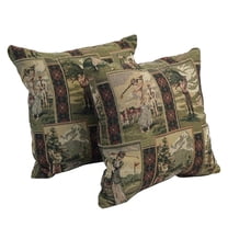 17-inch Jacquard Throw Pillows with Inserts (Set of 2) 9910-S2-ID-056