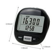3D Pedometer for Walking, Simple Step Counter for Walking with Large