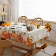thumbnail image 4 of Thanksgiving Tablecloth, Fall Tablecloth Fall Pumpkin Plaid Orange Tablecloth Waterproof Thanksgiving Table Cloths For Thanksgiving Decor,Thanksgiving Tablecloth For Rectangle Tables 60 X 102 Inch, 4 of 4