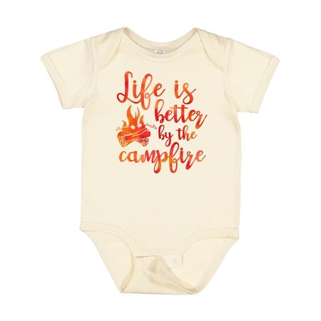 

Inktastic Life s Better Campfire Gift Baby Girl Bodysuit