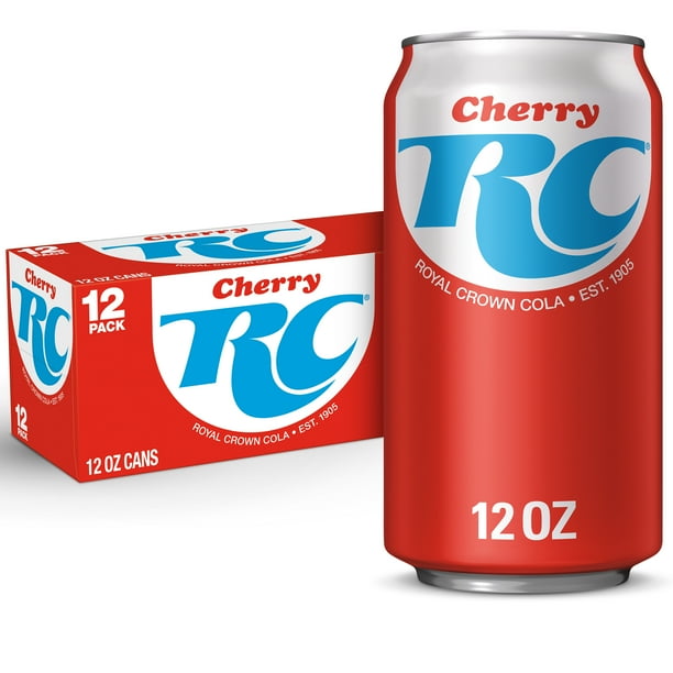 RC Cherry Cola Soda, 12 fl oz cans, 12 pack