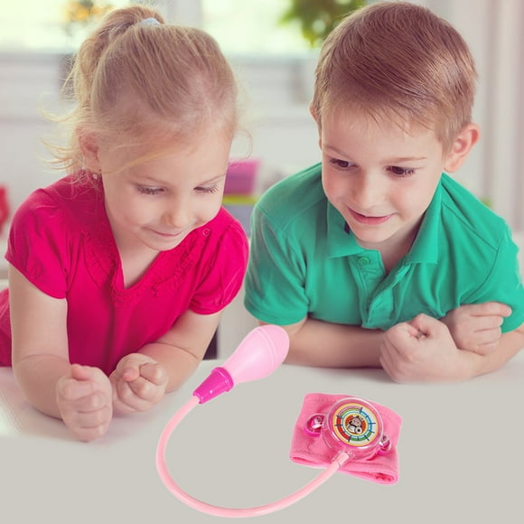 Estetoscopio de juguete de simulación, juego de presión arterial para niños, juego de presión arterial para niños, juguete de simulación de presión arterial, rendimiento de alta gama