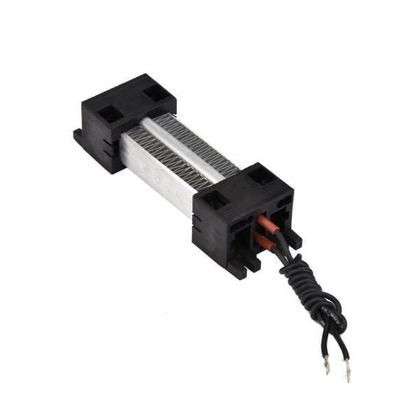 Calentador De Aire De Cerámica PTC, 220 V 100 W Elementos De Calefacción PTC Calentador Eléctrico Calentador De Aire PTC De Aluminio 101 × 31 Mm Distancia De Montaje Dimensiones 113 × 35 × 26 Mm
