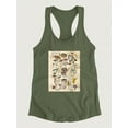 thumbnail image 3 of Mycological Study Racerback Tank Women -Naomi McCavitt Designs, Female x-Large, 3 of 4