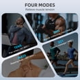 thumbnail image 3 of INSMART TENS Unit Rechargeable Muscle Stimulator EMS 4 Channels with 10 Reusable Electrode Pads 60 Modes 30 Intensities for Back Neck Pain Muscle Therapy Pain Management Pulse Massager (DIY), 3 of 6