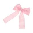 thumbnail image 5 of Unique Bargains 1 Pc Solid Bow Ribbon Duckbill Hair Clips for Home Light Pink, 5 of 5