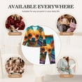 thumbnail image 7 of Sigee Colorful Textured Chihuahua for Women’s Pajama Sets Long-Sleeved Pjs Sets for Women 2 piece Sleepwear-X-Large, 7 of 7