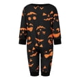 thumbnail image 3 of EYIIYE Halloween Pajamas Family Set, Ghost Print Short Sleeve T-shirt with Grimace Print Pants Sleepwear Loungewear, 3 of 5