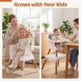 thumbnail image 2 of OLAKIDS Baby High Chair, 9 in 1 Convertible Highchair for Babies and Toddlers, Building Block Table Dining Booster Seat Activity Desk Kids Stool with Adjustable Removable Tray, 2 of 9