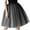 Gray, variant on yillto Women's Mesh Skirts Elegant Party Prom Long Skirt Pleated Layered Wedding Midi Skirts