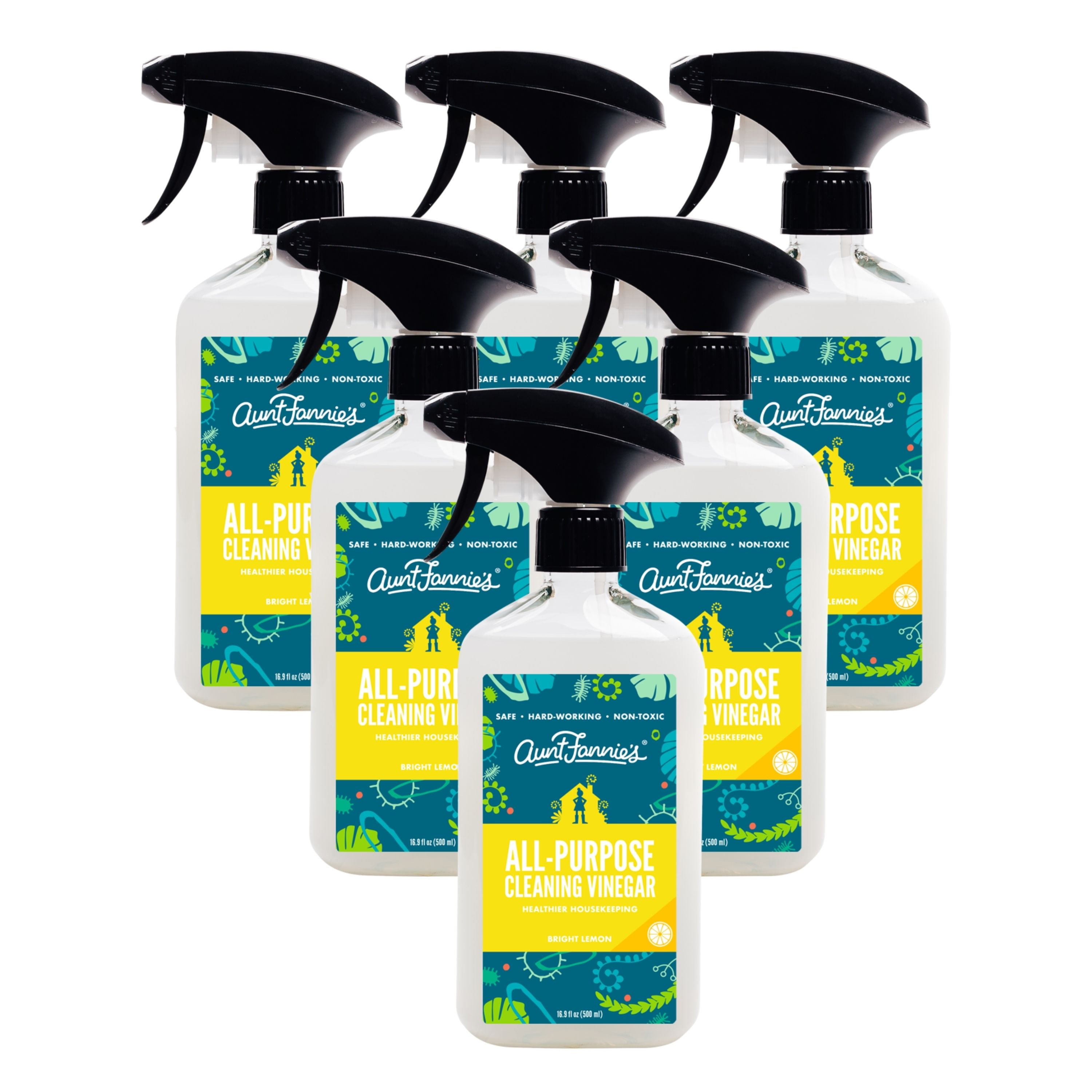 Aunt Fannie's All Purpose Cleaning Vinegar 16.9 Ounces, Multipurpose Surface Spray Cleaner