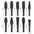 thumbnail image 2 of Zshan 10 Pieces Wood Cutter, 6.35mm Rotary Cutter Rasp Set, Tungsten Carbide Wood Rasp Drill Bits, Wood Craft Grinding Engraving Drill Bits, for Wood Carving, 2 of 4