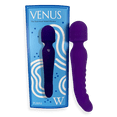 thumbnail image 1 of V FOR VIBES Purple, Dual-Head, Warming, Vibrating Massager, Best Wand Massager For Women, 1 of 2