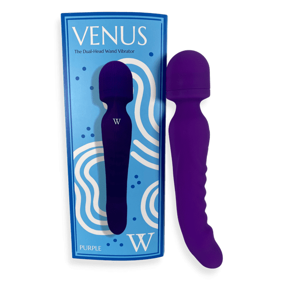 V FOR VIBES Purple, Dual-Head, Warming, Vibrating Massager, Best Wand Massager For Women
