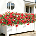 thumbnail image 3 of Scidweet Artificial Geraniums Flowers for Outdoors, 10 Bundles Mixed Fake Silk Flowers Plastic Flowers for Summer Indoors Table Garden Porch Decor, 3 of 6
