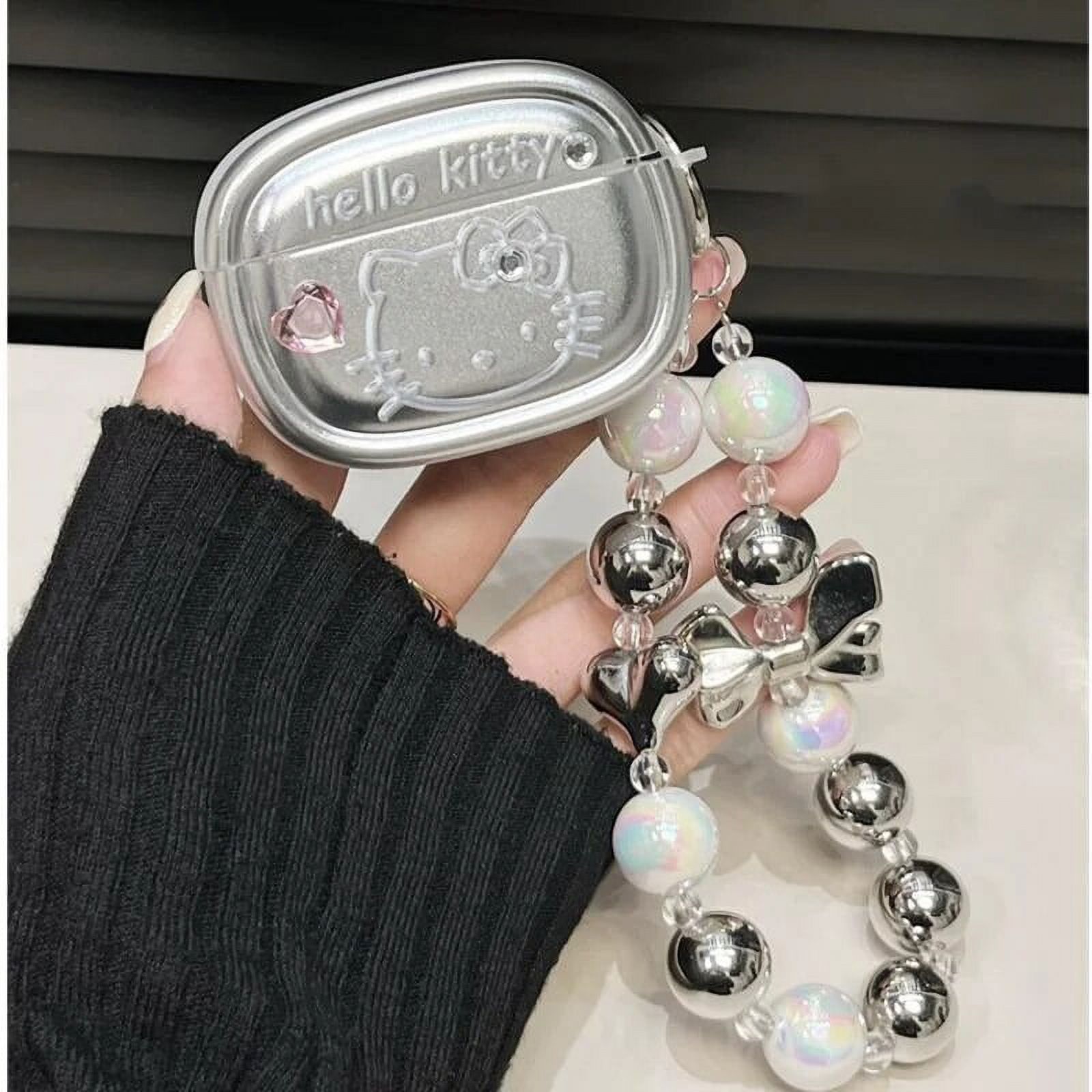Sanrio Airpods Protective Case Hello Kitty Cute Apple Bluetooth Wireless Electroplate Cover Airpods 1 2 3 Pro Headset Case Y2k