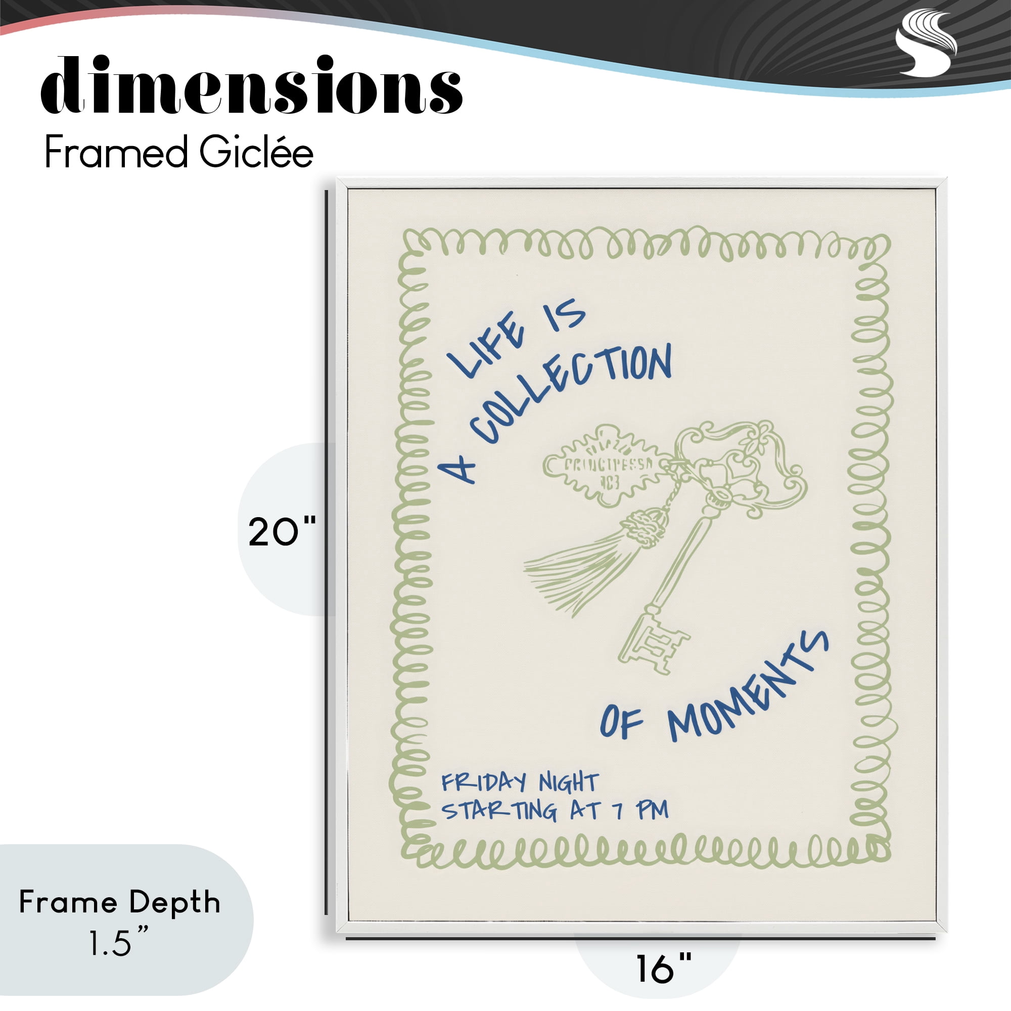 Stupell Industries A Collection of Moments White Framed Giclee Art, design by The Prints Vibe