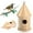 🔥 Brown_New#160, variant on Wooden Birdhouse | Decorative Hanging Bird House | Rustic Wood Garden Décor | Cozy Shelter for Birds | 16x7.8cm | Outdoor Yard Accessory | Metal Eyelet for Hanging