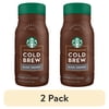 (2 pack) Starbucks Premium Black Unsweet Cold Brew Coffee Beverage, No Milk, 40 fl oz