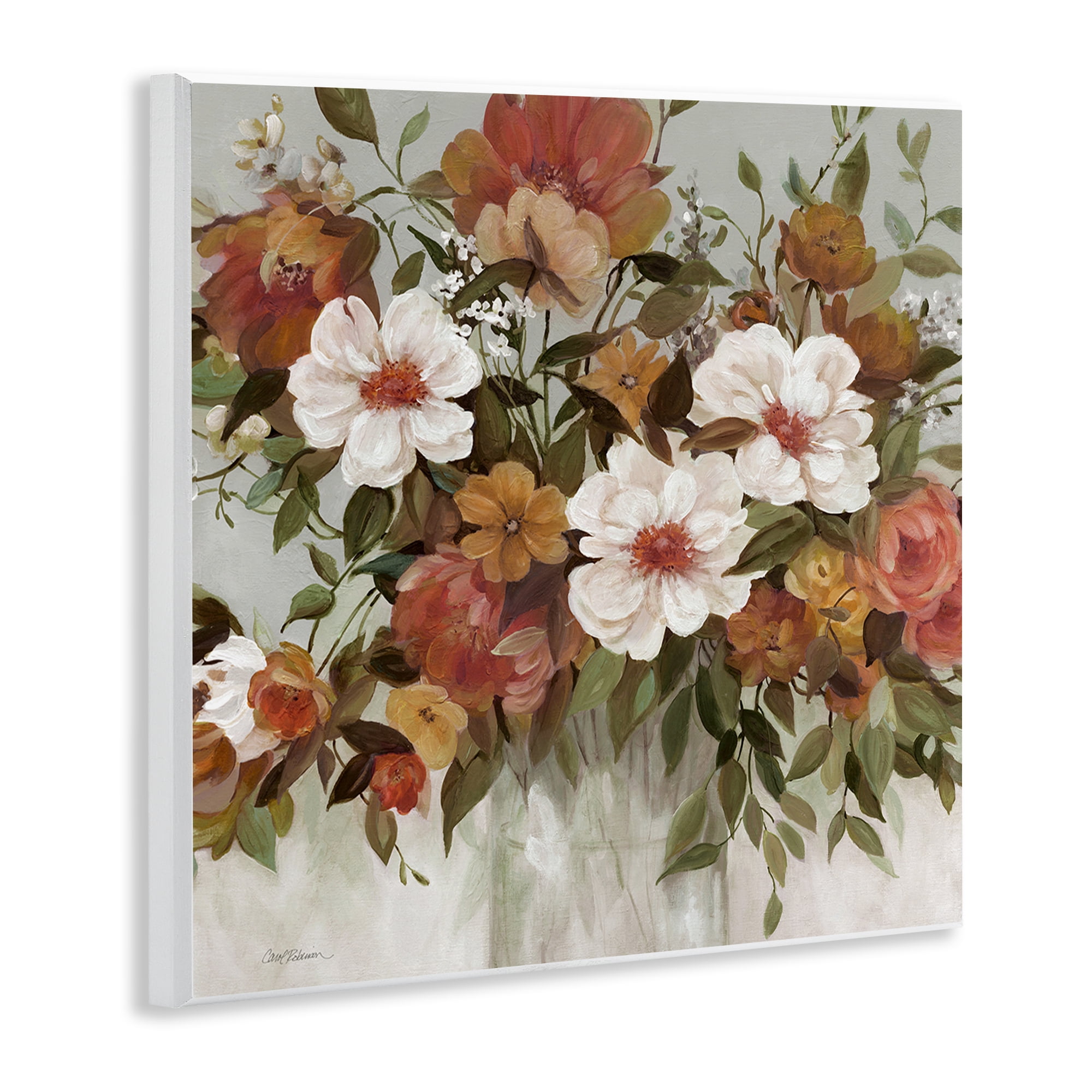 Stupell Industries Muted Vibe Bouquet Wall Plaque Art, design by Carol Robinson
