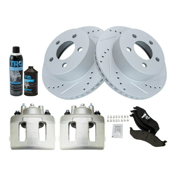 TRQ Performance Front Brake Pad & Rotor Kit BKA45692 Fits Select 1999-2001 Jeep Cherokee , 1997-2006 Jeep Wrangler