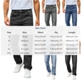 thumbnail image 4 of DDAPJ pyju Mens Baggy Jeans Stretch Casual Loose Fit Jeans Streetwear Denim Pants with Pockets Light Blue XXL, 4 of 7