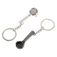 thumbnail image 1 of Novelty Keychain 2Pcs Creative Zinc Alloy Key Chain Coffee Spoon Shape Key Chain For Coffee Lover 5.30X2.30X0.90CM Multifunctional, 1 of 5
