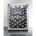 thumbnail image 3 of Summit 40 Bottle 24" Wide Single Zone Built-In Commercial Wine Cellar (SCR610BLX), 3 of 4